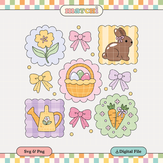 Spring Collage | Soft Spring PNG & SVG