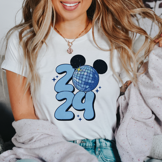 2024 Mouse Ears PNG SVG | Happy New Year Sublimation | New Year T shirt Design