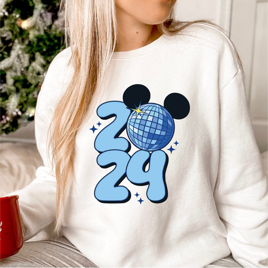 2024 Mouse Ears PNG SVG | Happy New Year Sublimation | New Year T shirt Design