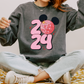 2024 Mouse Ears PNG SVG | Happy New Year Sublimation | Pink New Year T shirt Design