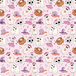 Espooky Ghosts Seamless Pattern, Halloween Repeat Pattern for Fabric Sublimation