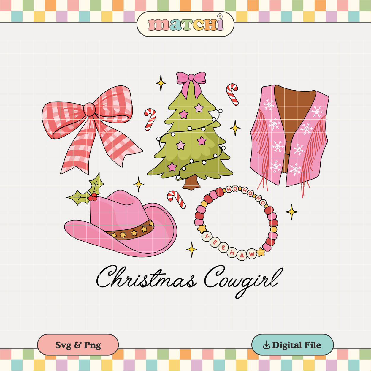 Christmas Cowgirl PNG SVG | Cowboy Boots Sublimation | Western Xmas Tshirt Design