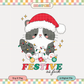 Festive AF PNG SVG | Christmas Cute Cat Sublimation | Funny Christmas Tshirt Design