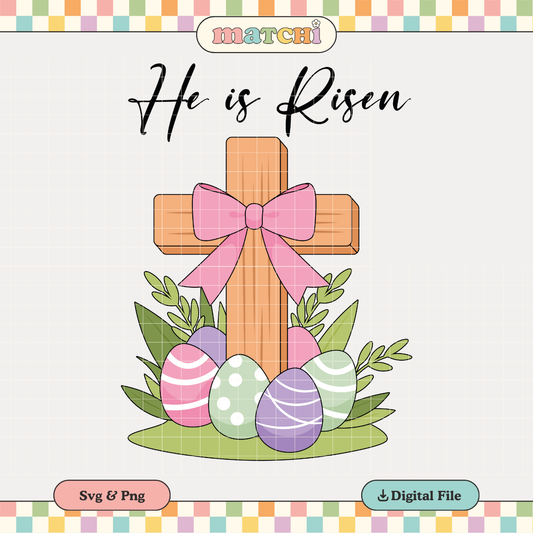 He is Risen | Religious Easter PNG & SVG