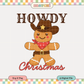 Howdy Christmas PNG SVG | Gingerbread Cookie Sublimation | Cowboy Tshirt Design