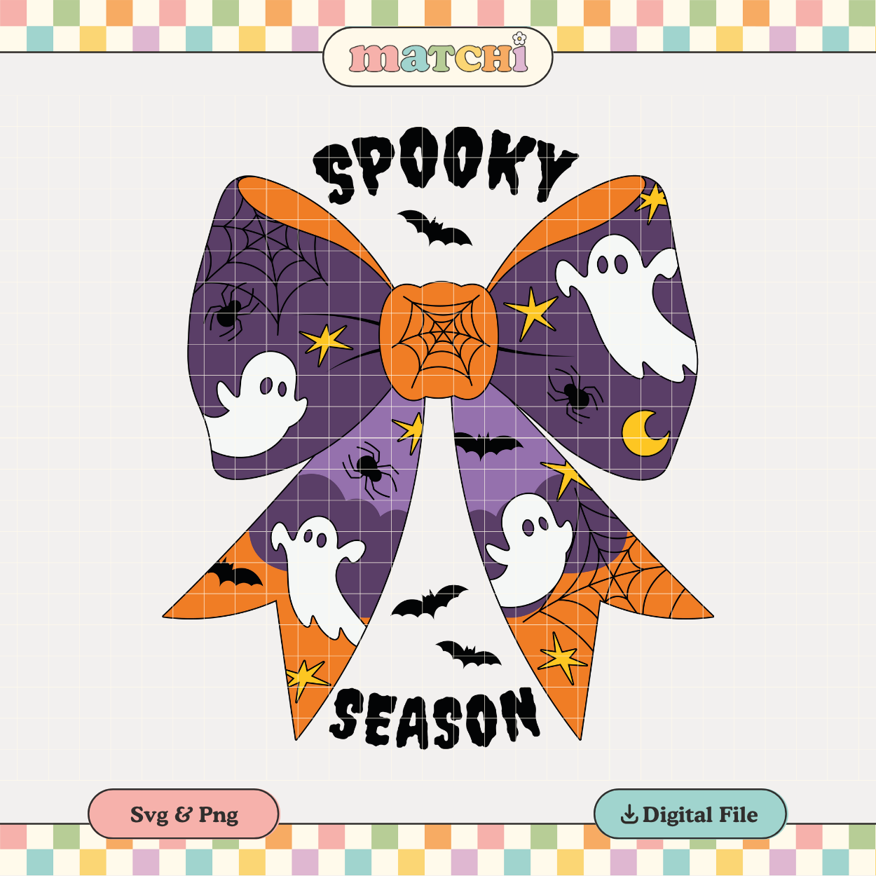 Spooky Season | Halloween Bow PNG & SVG