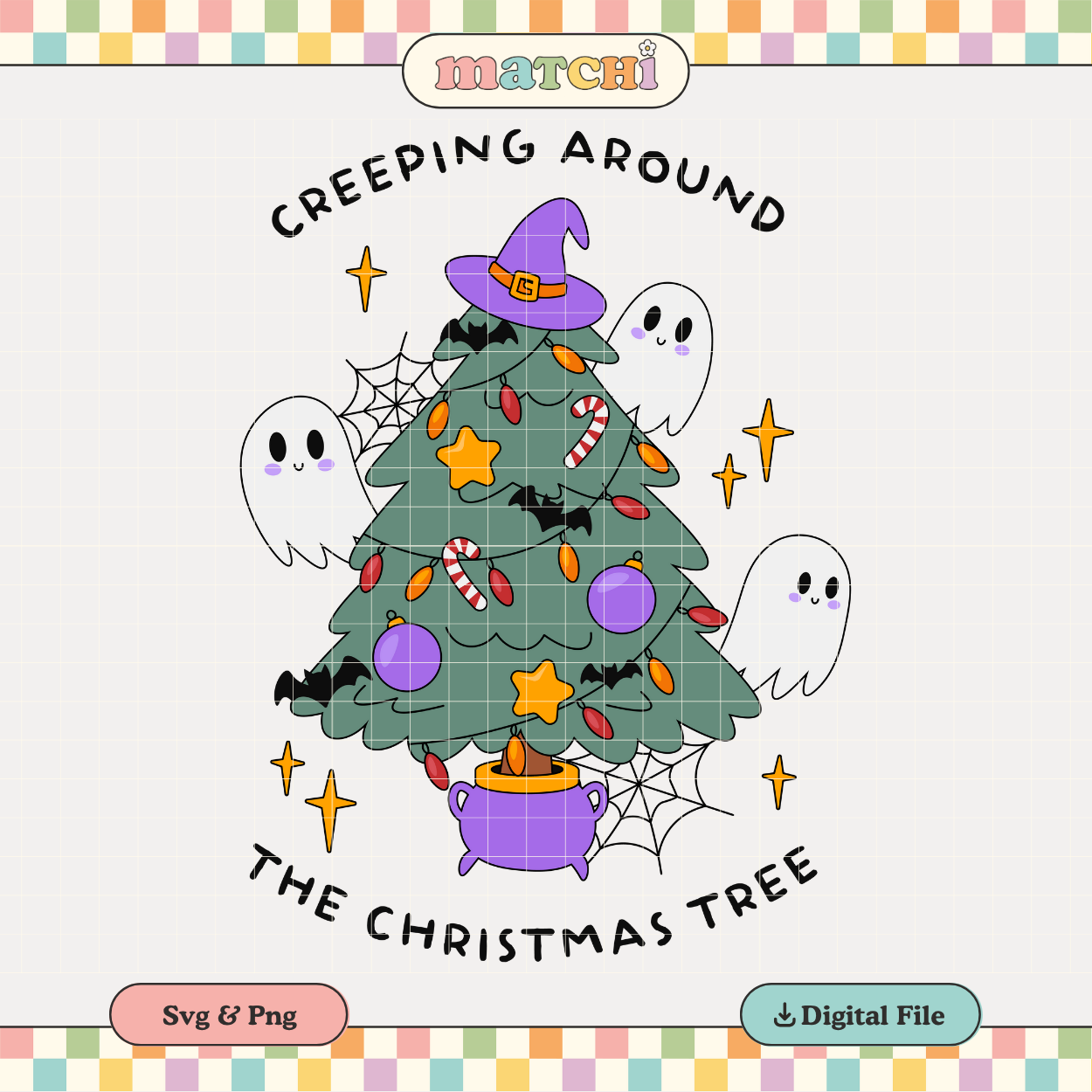 Creeping Around | Spooky Christmas PNG & SVG