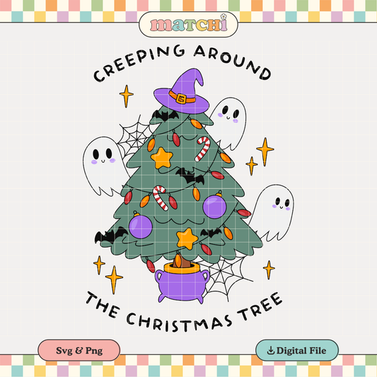 Creeping Around | Spooky Christmas PNG & SVG