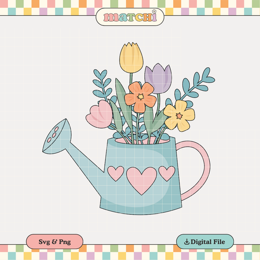 Spring Watering Can | Spring design PNG & SVG