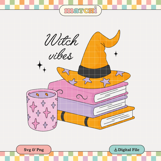Witch Vibes | Coquette Spooky PNG & SVG