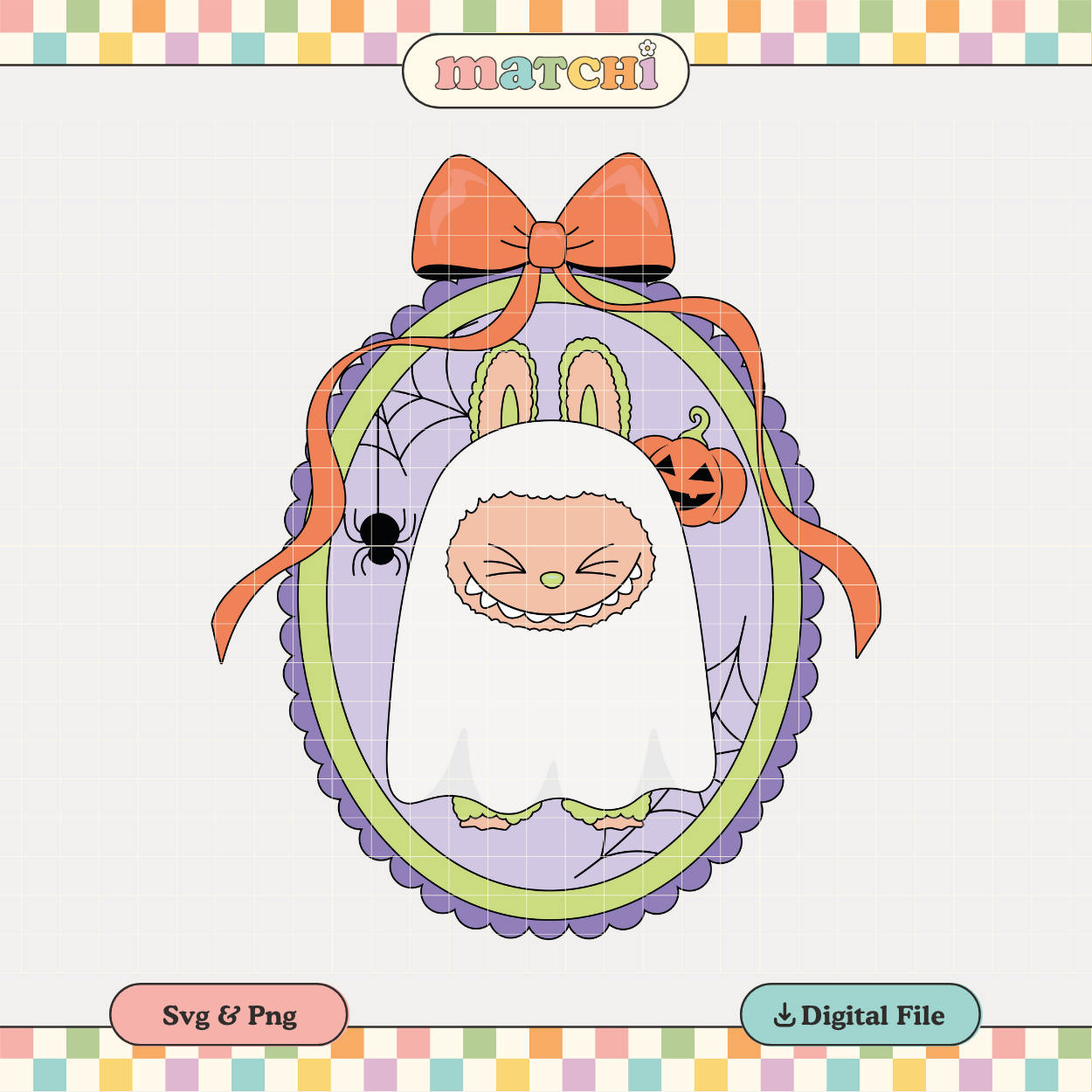 Ghost Monster Doll | Halloween PNG & SVG