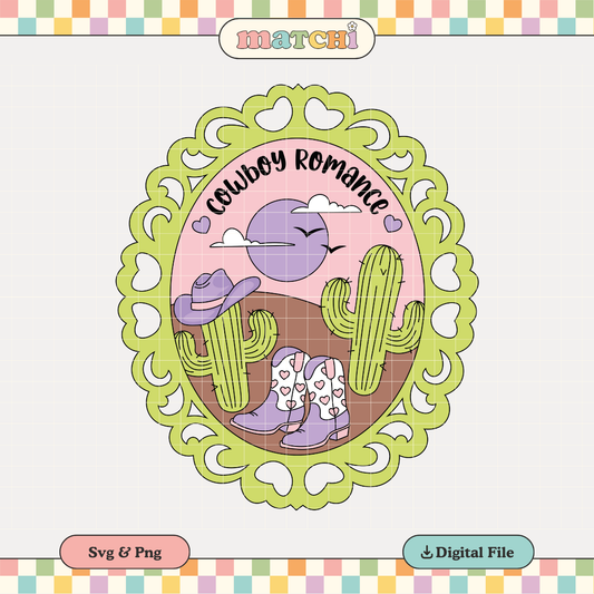 Cowboy Romance | Bookish Romance PNG & SVG