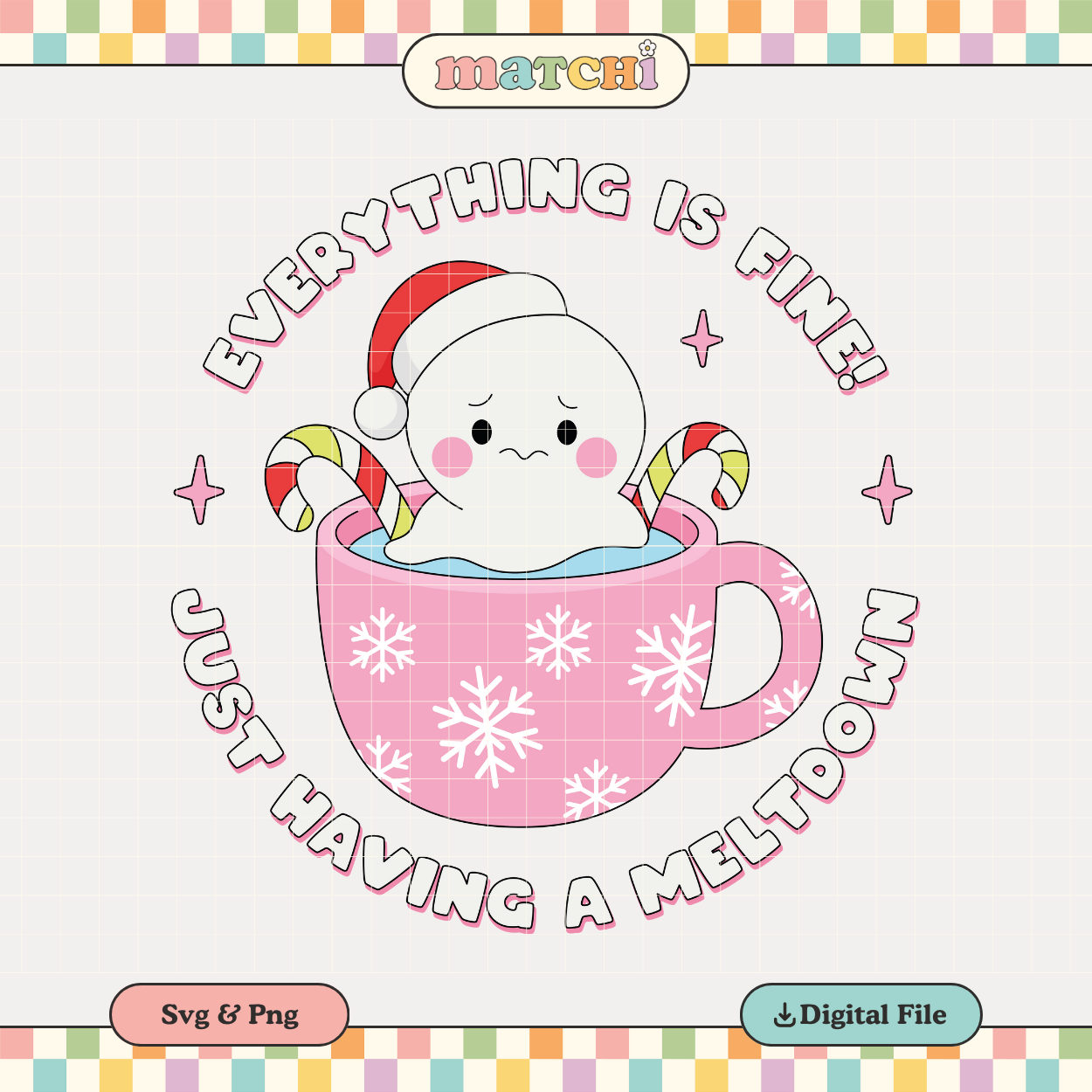 Everything is Fine! | Funny Christmas PNG & SVG