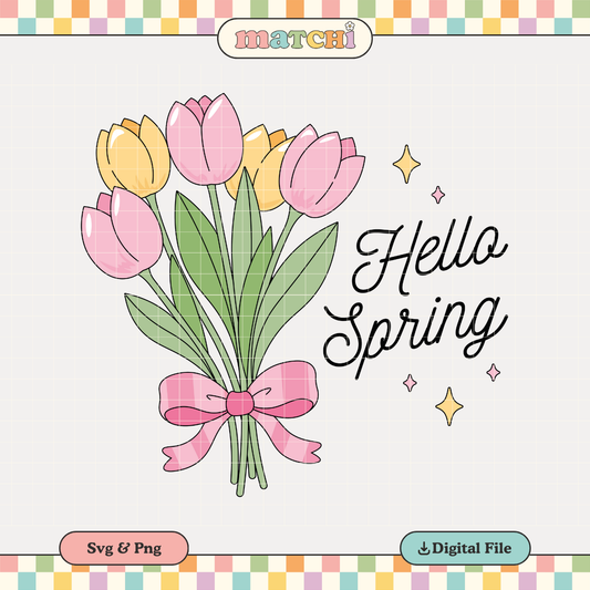 Hello Spring | Soft Spring PNG & SVG