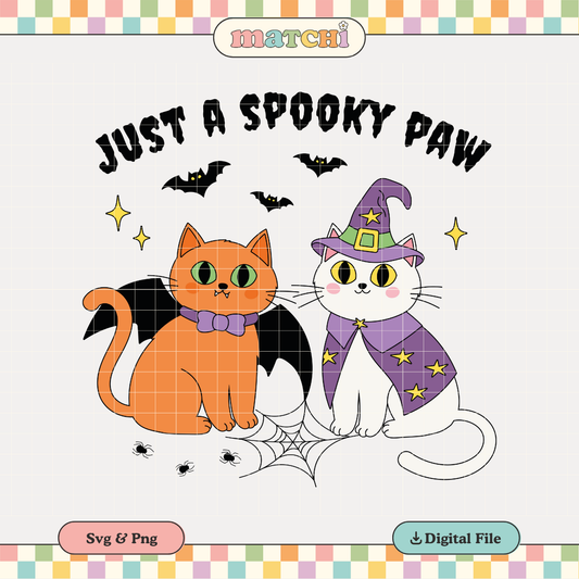 Just a Spooky Paw | Spooky Pets PNG & SVG