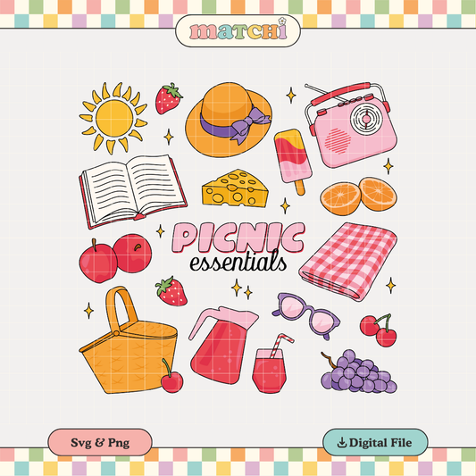 Picnic Essentials | Summer PNG & SVG