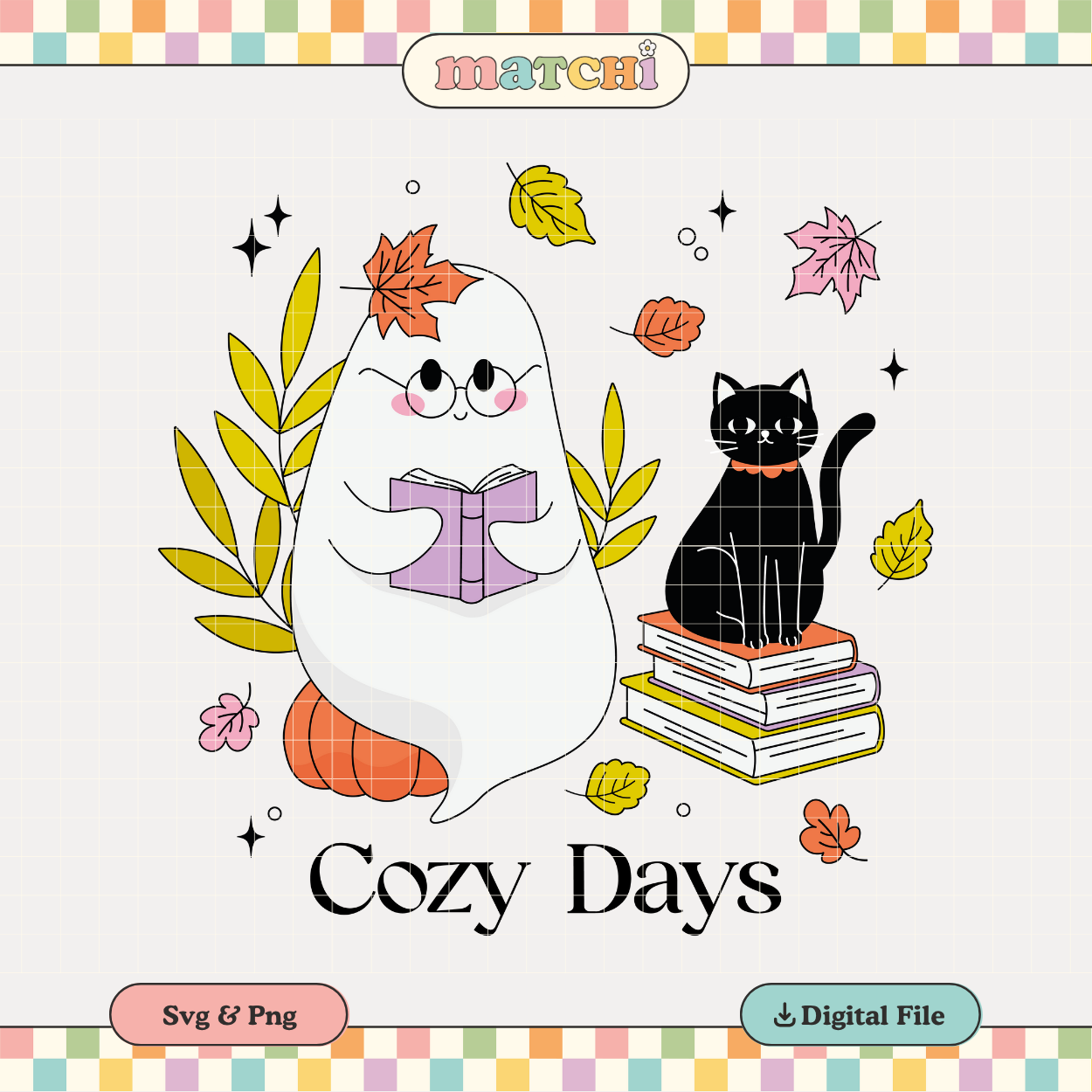 Cozy Days | Bookish Fall PNG & SVG