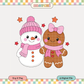Snowman & Gingerbread | Girlie Christmas PNG & SVG