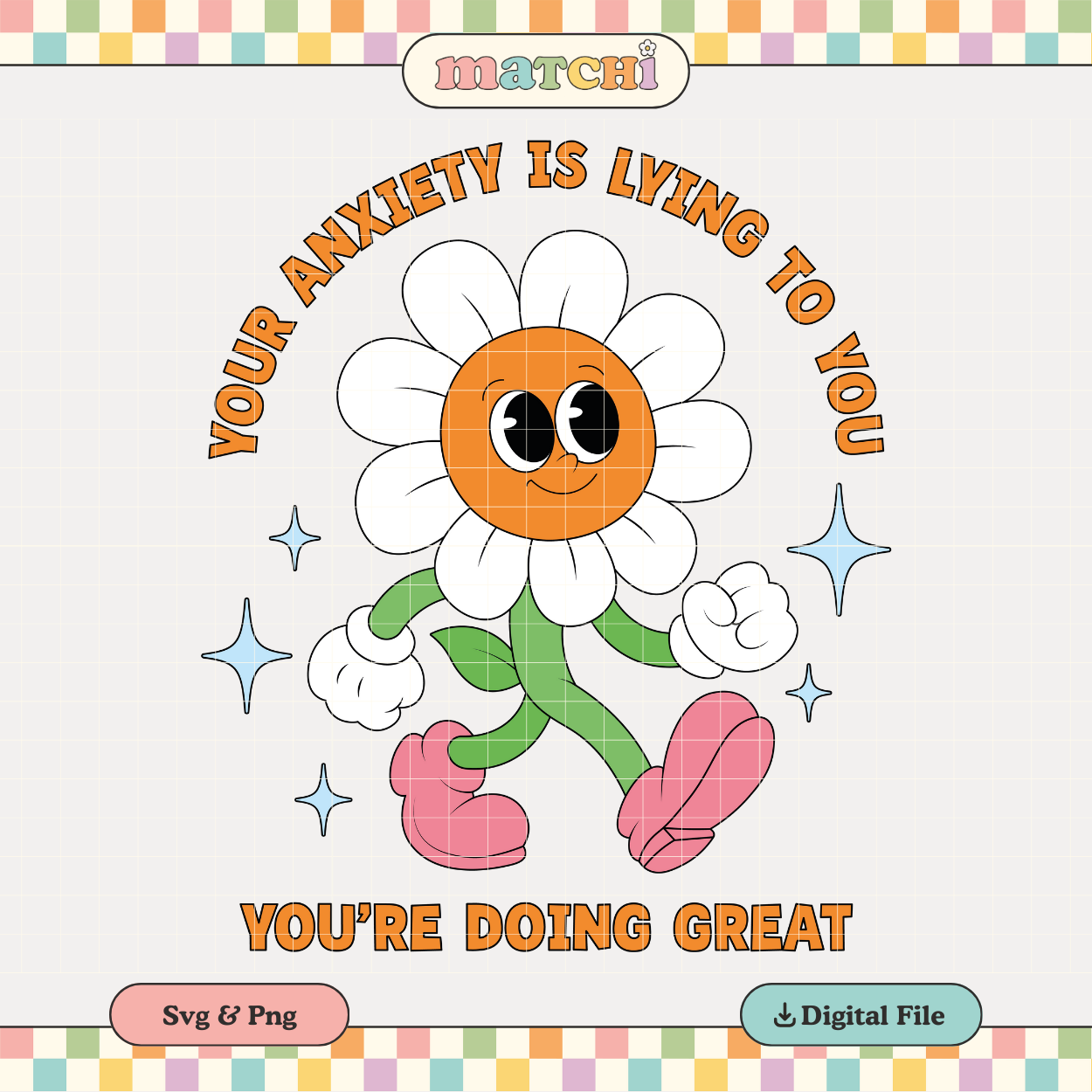 You're Anxiety is Lying to You | Mental Health PNG & SVG