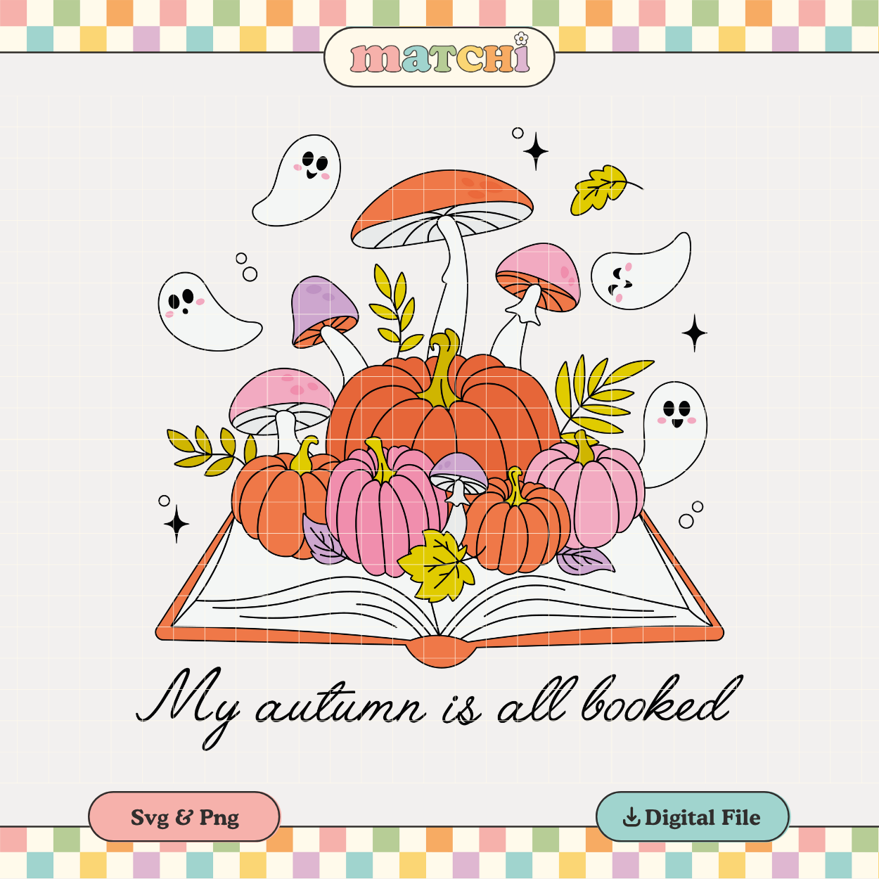 My Autumn is Booked | Bookish Fall PNG & SVG