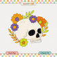 Floral Skull | Spooky Plants PNG & SVG