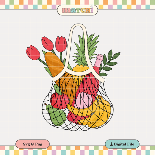 Market Day | Fruits & Flowers PNG & SVG