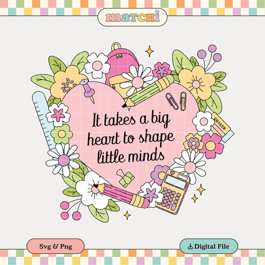 Shape Little Minds | Back to School PNG & SVG