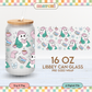 Bookish Ghost | Cozy Winter 16oz Cup Wrap PNG SVG