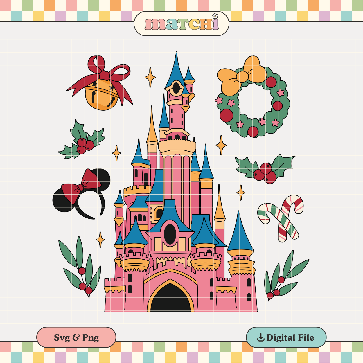 Magical Castle | Magical Christmas PNG & SVG