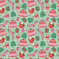 Christmas Girl Pattern, Christmas Sweater Repeat Pattern for Fabric Sublimation