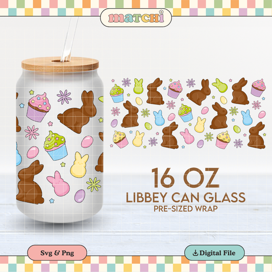 Easter Treats | Easter 16oz Cup Wrap PNG SVG