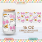 Ghouls & Bows | Coquette Spooky 16oz Cup Wrap PNG SVG