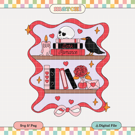 Dark Romance | Bookish Romance PNG & SVG