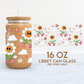 Cartoon Flower | Positivity 16oz Cup Wrap PNG SVG