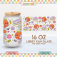 Bookish Pumpkin | Bookish Fall 16oz Cup Wrap PNG SVG