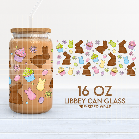 Easter Treats | Easter 16oz Cup Wrap PNG SVG