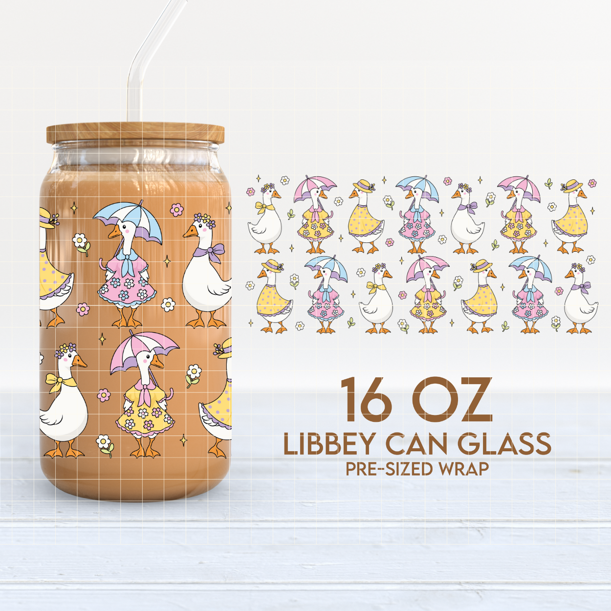 Silly Goose | Funny 16oz Cup Wrap PNG SVG