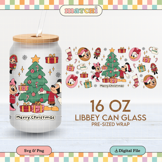 Merry Christmas | Magical Christmas 16oz Cup Wrap PNG SVG