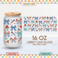 American Bows | 4th of July 16oz Cup Wrap PNG SVG