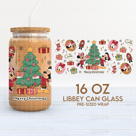 Merry Christmas | Magical Christmas 16oz Cup Wrap PNG SVG