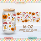 Pumpkins & Xmas Ghosts | Spooky Christmas 16oz Cup Wrap PNG SVG
