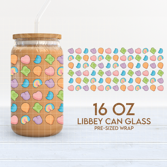 Lucky Charms Cup Wrap | St. Patrick's Day 16oz Libbey | Lucky PNG SVG