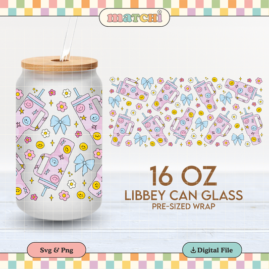 Stan Cups & Bows | Cute 16oz Cup Wrap PNG SVG