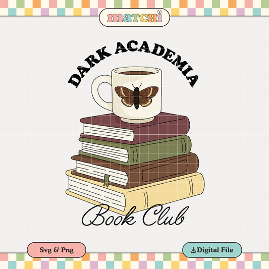 Dark Academia Book Club | Bookish PNG & SVG