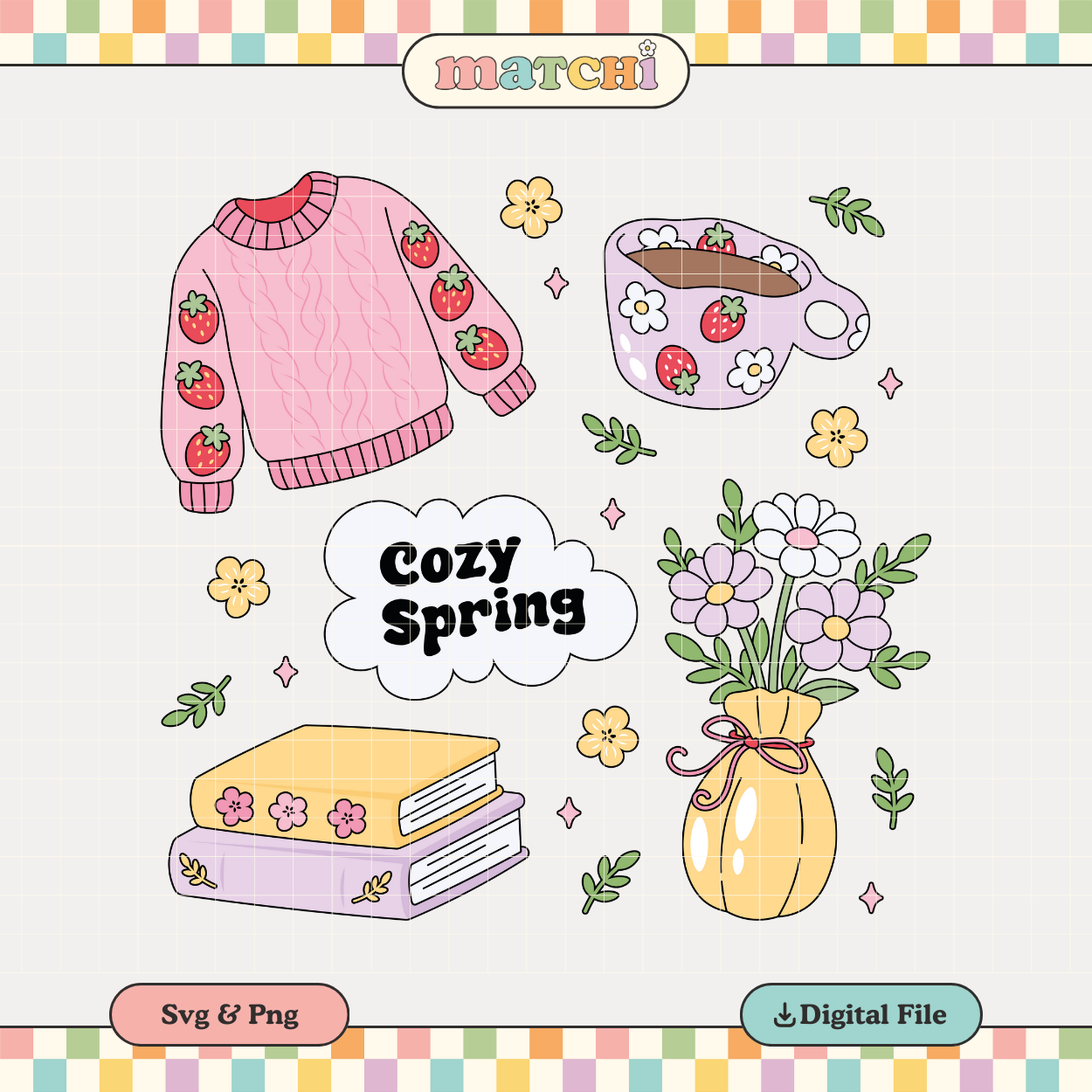 Cozy Spring | Soft Spring PNG & SVG