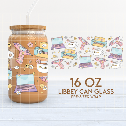 Crafty Business | Crafting 16oz Cup Wrap PNG SVG