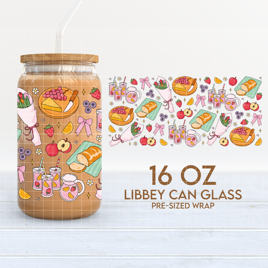 Picnic & Lemonade | Summer 16oz Cup Wrap PNG SVG
