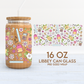 School Stuff & Flowers | School 16oz Cup Wrap PNG SVG