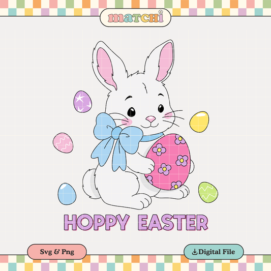 Hoppy Easter | Easter Bunny PNG & SVG