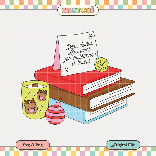 Dear Santa... | Bookish Xmas PNG & SVG